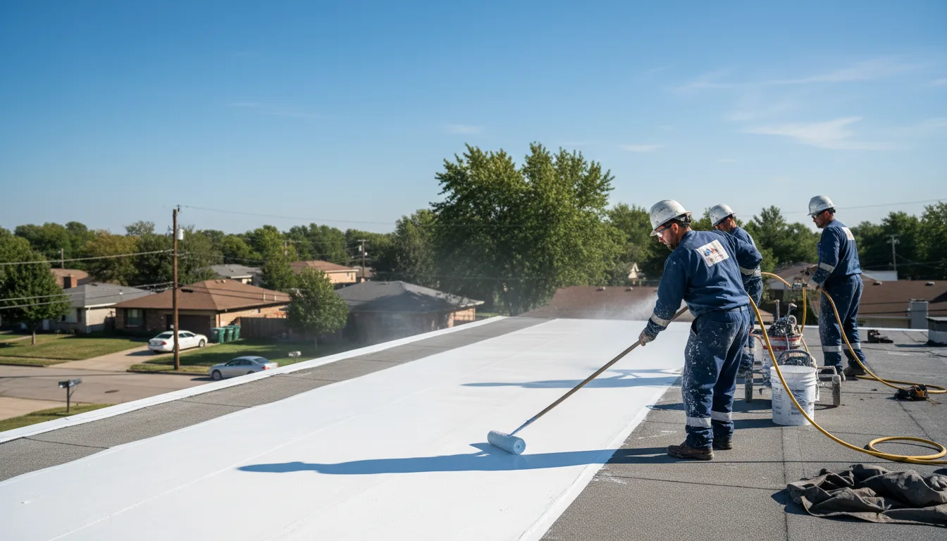 Commercial roof coating in Mott, ND near me